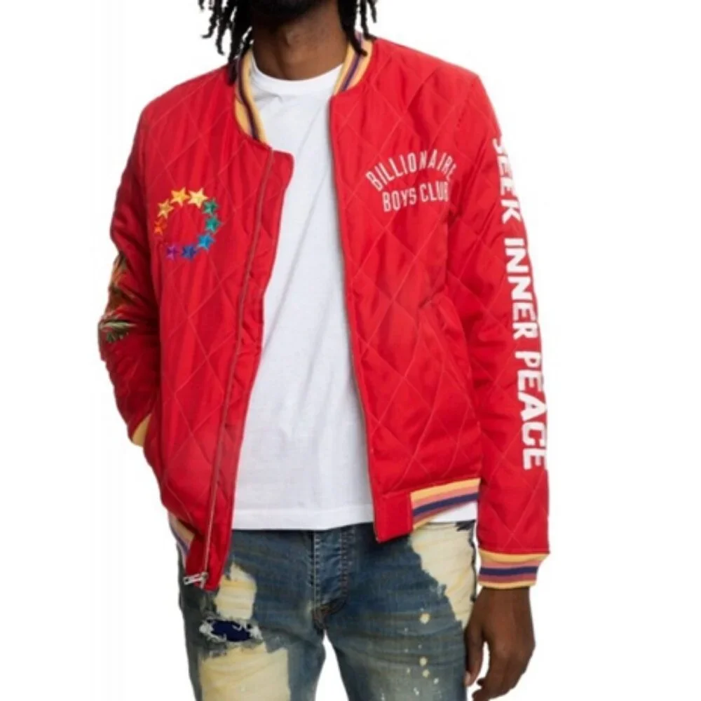 Billionaire Boys Club quilted red